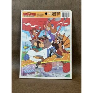 Vintage Disney's Chip N Dale Rescue Rangers Frame Tray Puzzle Golden Sealed